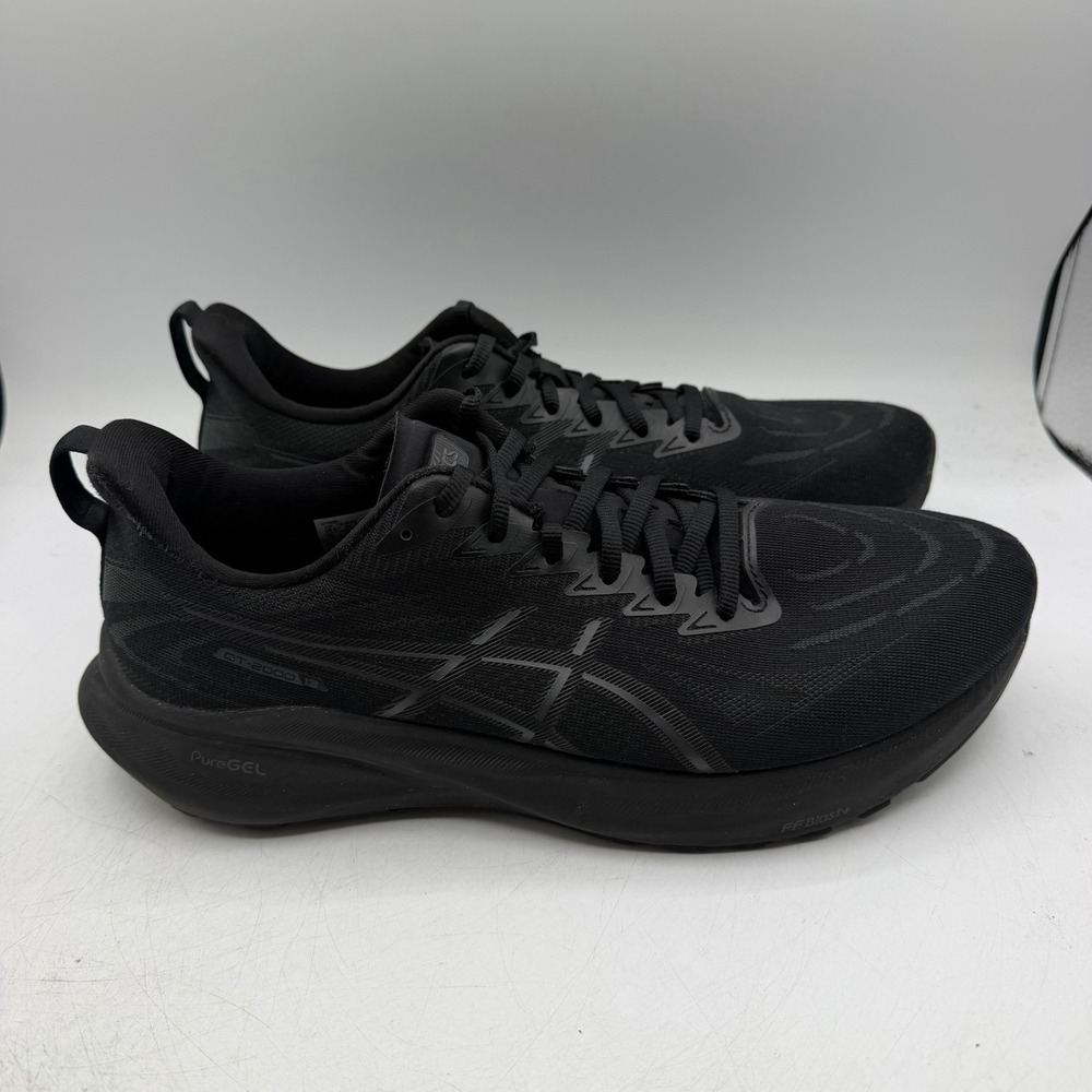 ASICS GT-2000 13 Running Shoes Mens Sz 10 Black/Black Athletic Sneakers 1011B861